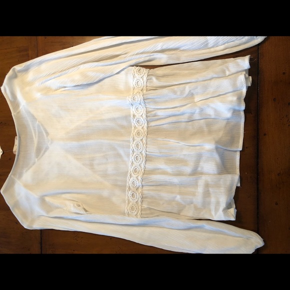NWT Altar’d State size XS white long sleeve embroi - Picture 5 of 8